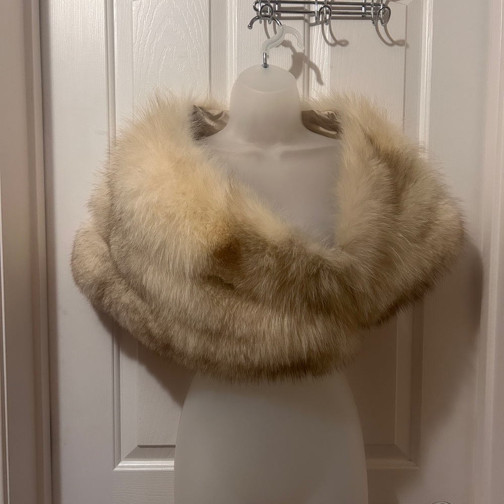Blue Fox Stole - Vintage